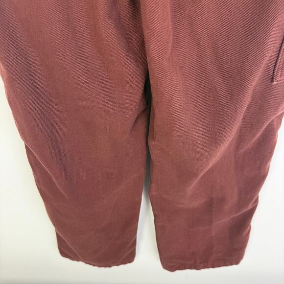Aritzia TNA Womens Greenwich High Waisted Utility Carpenter Warm Umber Pants 0 - Picture 6 of 11